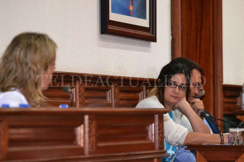 Martín y González, en pleno debate sobre la moción de Venezuela (Foto TA)
