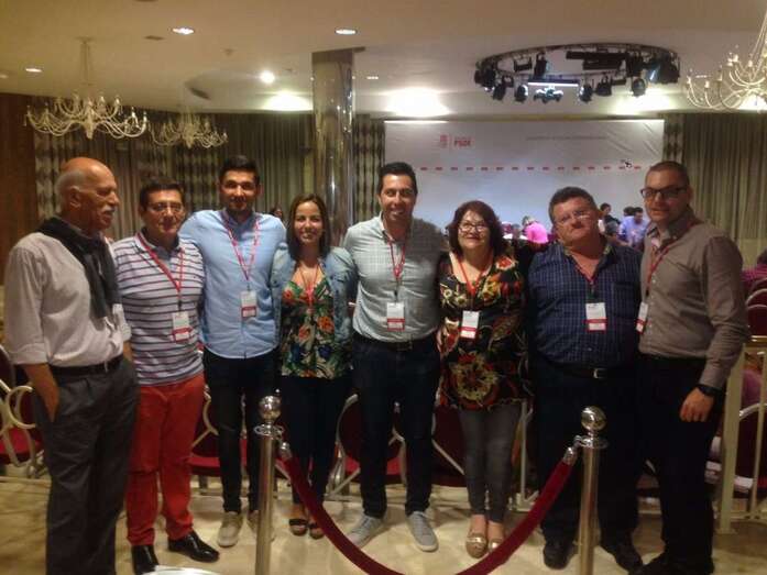 Socialistas de Telde en el Congresillo insular del pasado sábado (Foto TA)