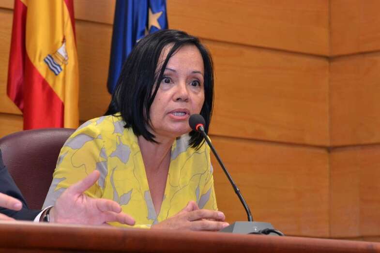 Margarita Alonso, portavoz de los afectados por el realojo (Foto TA)