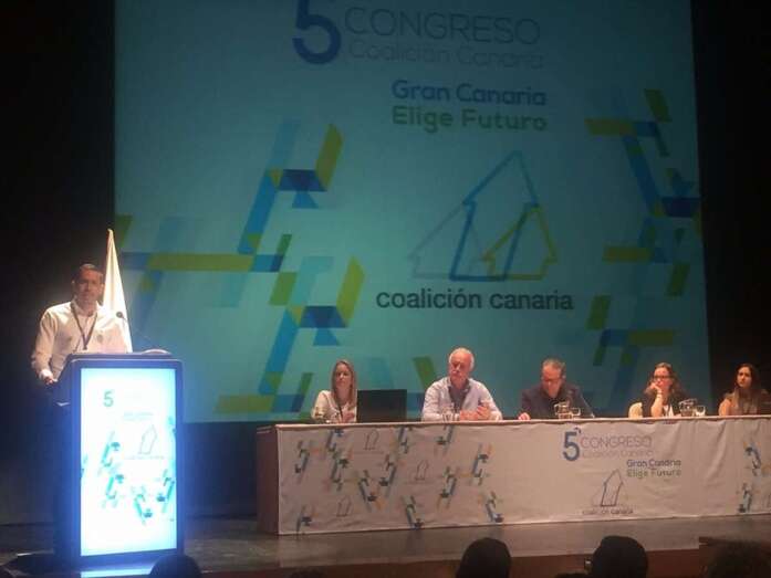 Momento del congreso insular de CC de Gran Canaria (Foto TA)