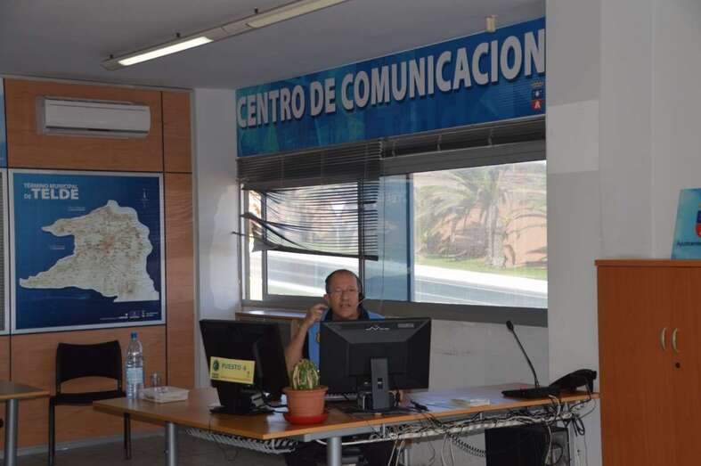 Centro de Comunicación de la Policía Local en La Garita (Foto TA)