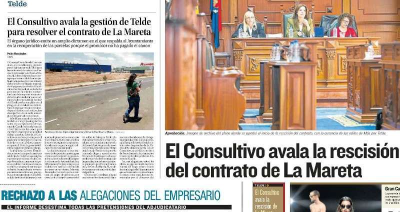 La noticia en los periódicos impresos de Gran Canaria (Foto TA)