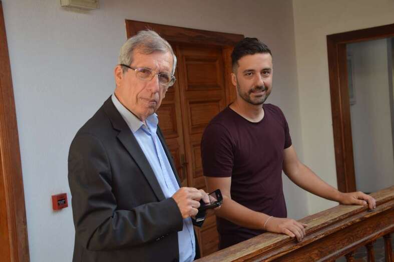 Juan Antonio Peña y Guillermo Reyes, concejales de UxGC (Foto TA)
