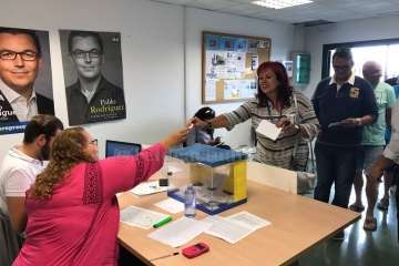 CC de Telde vive una jornada electoral de la que saldrá Monzón como nuevo secretario general (Foto TA)