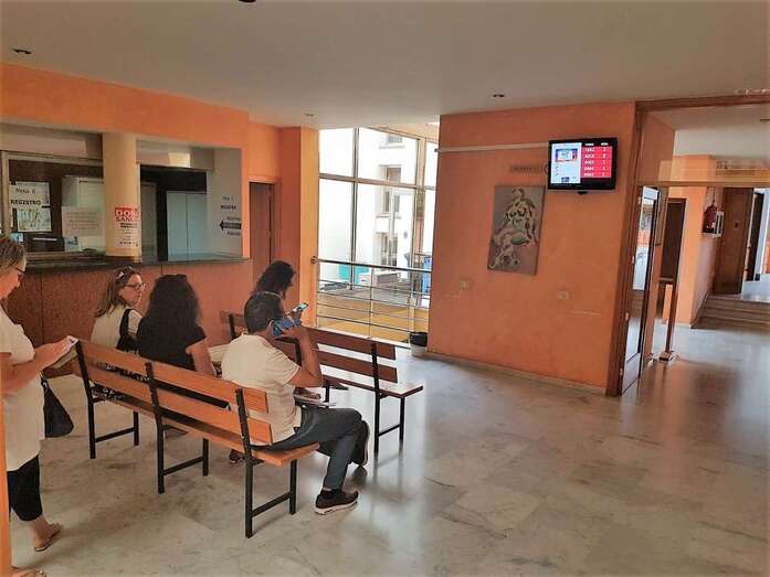 Pantalla del gestor de colas, ya operativo (Foto TA)