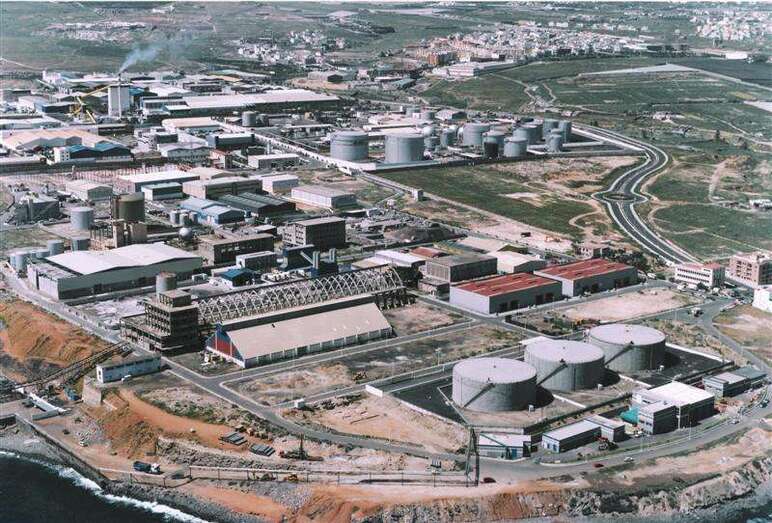 Archivo. Vista aérea de la zona industrial de Salinetas (Foto TA)