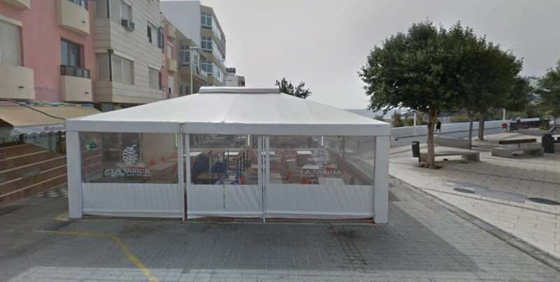 Archivo. Terraza en la calle de Palmera, en La Garita (Foto Google Maps captada pro TA)