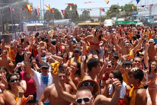 Archivo. Fiesta del chapuzón en Lomo Cementerio (Foto TA)