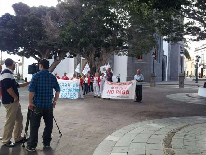 Imagen de archivo de una protesta de limpiadoras en San Juan (Foto TA)