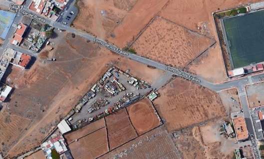 Sector de Lomo los Frailes-Las Huesas afectado por las obras (Foto TA)