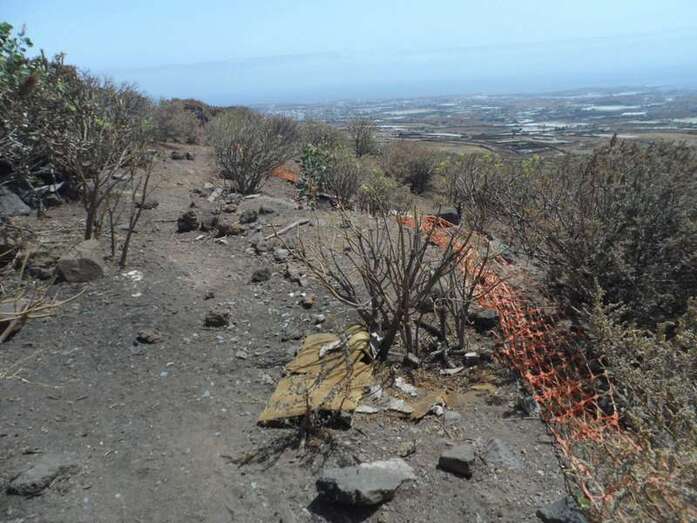 Imagen de un sector del campo de volcanes de Rosiana (Foto TA)