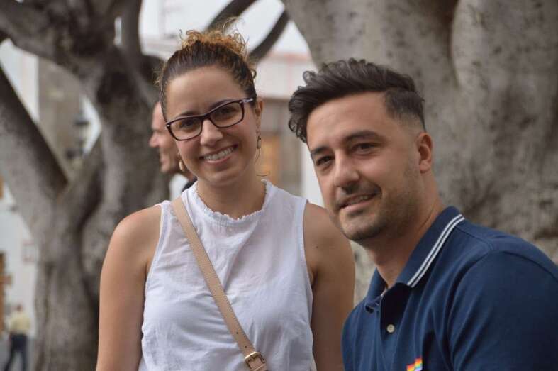 Vanessa Cruz y Juan Antonio Peña, concejales de UxGC (Foto TA)