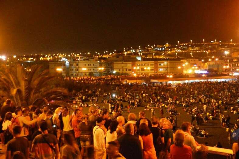 Solo se instalaron cuatro baños portátiles para el evento (Foto TA)