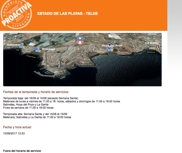 El portal, sin información este domingo (Foto TA)