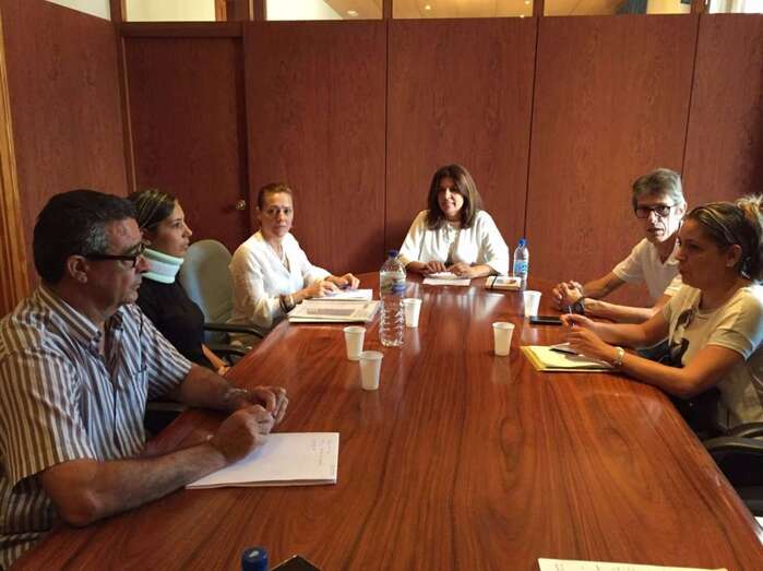 Imagen del encuentro celebrado este viernes en Alcaldía (Foto TA)
