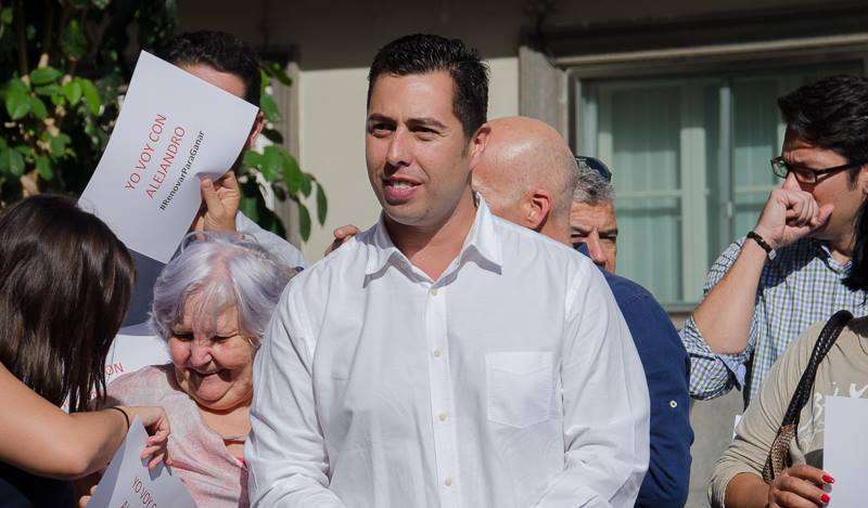 Alejandro Ramos, el día que hizo oficial su candidatura (Foto TA)