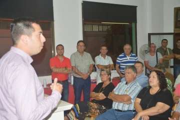 Ramos presenta su proyecto de renovación para el PSOE grancanario en Telde (Foto TA)