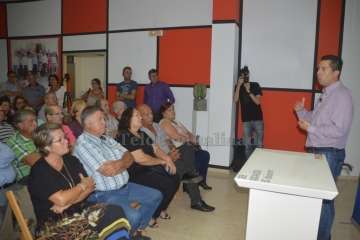 Ramos presenta su proyecto de renovación para el PSOE grancanario en Telde (Foto TA)