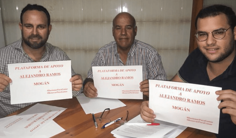 Hasta 18 plataformas de apoya, aseguran desde la candidatura, apoyan al teldense (Foto TA)