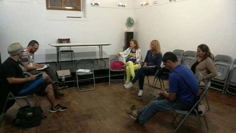 Asistentes a la asamblea local de Podemos del pasado 11 de octubre en Telde (Foto TA)