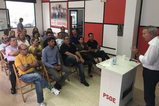 Sebastián Franquis presenta en Telde su proyecto para liderar el PSOE grancanario (Foto TA)