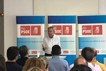 Sebastián Franquis presenta en Telde su proyecto para liderar el PSOE grancanario (Foto TA)