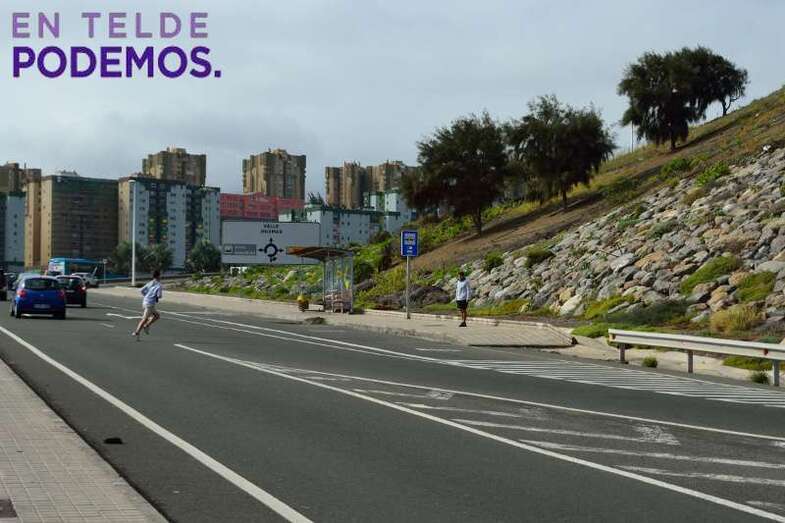 Imagen enviada por Podemos de Telde junto a la nota de prensa (Foto TA)