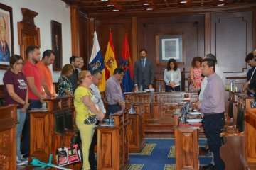Cristina Mateo pone voz al manifiesto contra la violencia de género (Foto TA)