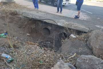 Limpieza de rastrojos en La Medianía (Foto TA)