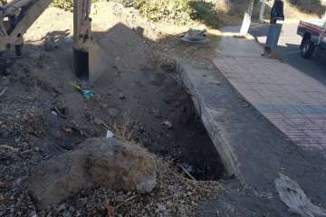 Limpieza de rastrojos en La Medianía (Foto TA)