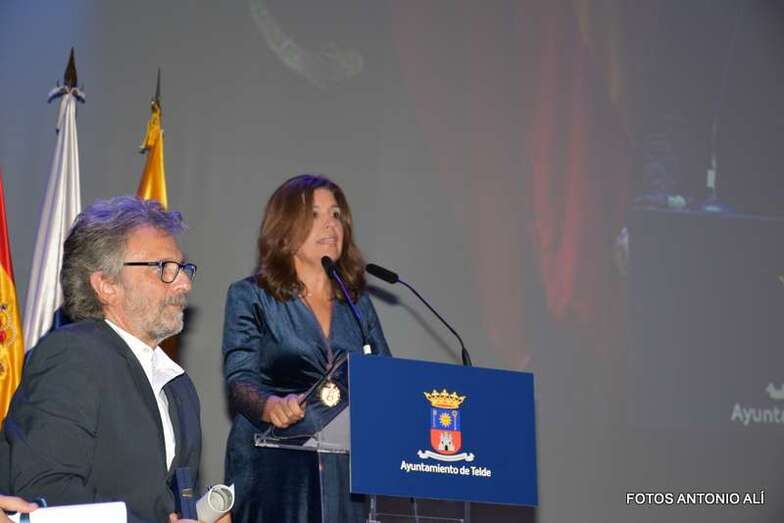 Momento de la intervención de la alcaldesa (Foto Antonio Alí)