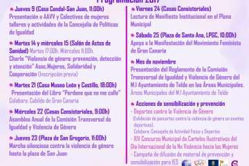 Telde presenta los actos del Día Internacional contra la Violencia de Género (Foto TA)
