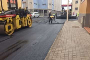 Asfaltado de tres calles de La Garita-Telde (Foto TA)