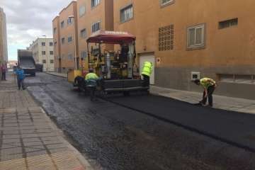 Asfaltado de tres calles de La Garita-Telde (Foto TA)
