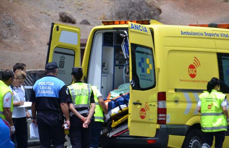 Imagen de archivo de una intervención sanitaria en Telde (Foto TA)