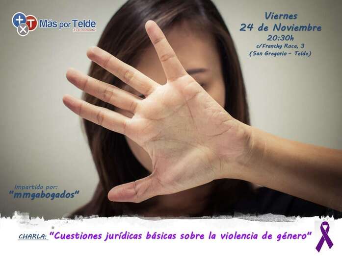 Cartel de la charla de este viernes en la sede Más por Telde (Foto TA)