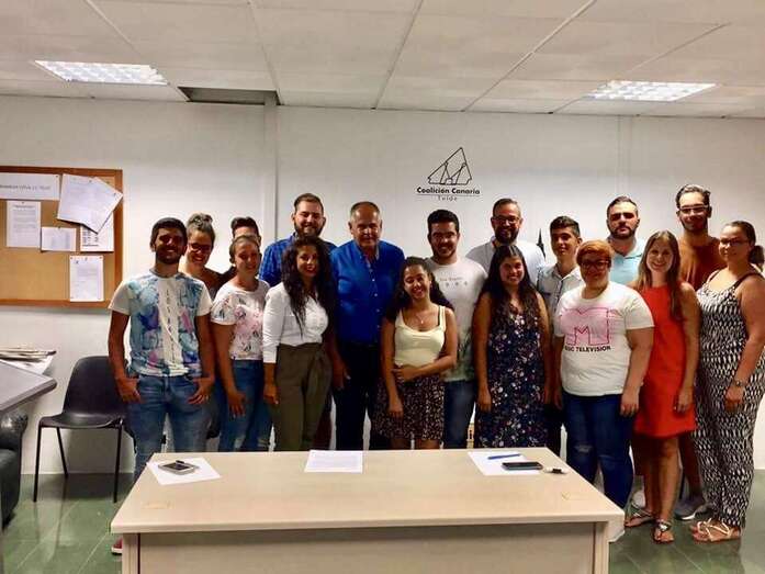 Jóvenes de CC de Telde (Foto TA)