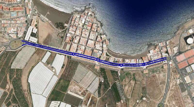 Tramo de un kilómetro de la vía de Salinetas que será asfaltada (Foto TA)