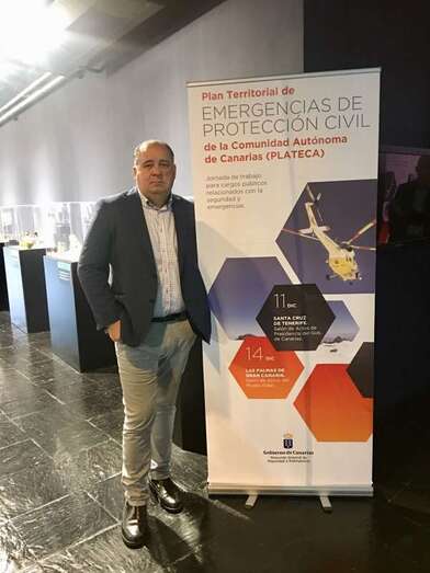 El concejal de Seguridad, Juan Martel, en el Museo Elder, donde se celebró la jornada (Foto TA)