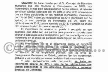 Reclamación de UGT contra el presupuesto municipal de Telde para 2018 (Foto TA)