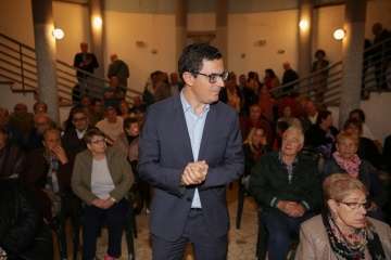 Encuentro abierto de Pablo Rodríguez en El Ejido-Telde (Foto Antonio Alí)