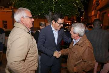 Encuentro abierto de Pablo Rodríguez en El Ejido-Telde (Foto Antonio Alí)
