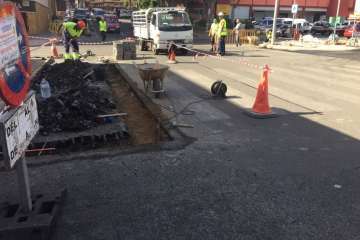 Vías y Obras renueva el asfaltado del entorno de Narea (Foto TA)