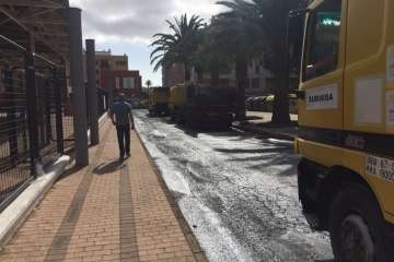 Vías y Obras renueva el asfaltado del entorno de Narea (Foto TA)