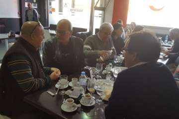 Encuentro de Más por Telde con la prensa local por la Navidad (Foto TA)