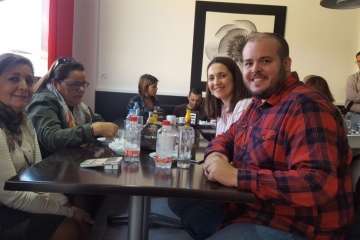 Encuentro de Más por Telde con la prensa local por la Navidad (Foto TA)