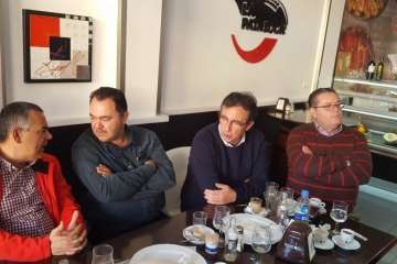 Encuentro de Más por Telde con la prensa local por la Navidad (Foto TA)