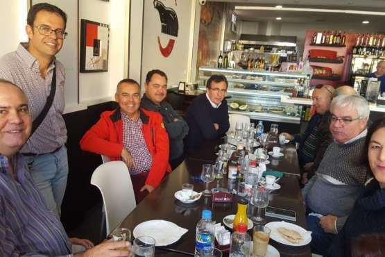 Encuentro de Más por Telde con la prensa local por la Navidad (Foto TA)