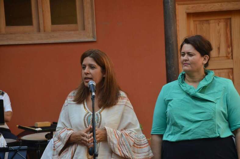 La alcaldesa Carmen Hernández y la concejala Celeste López en una imagen de archivo (Foto TA)