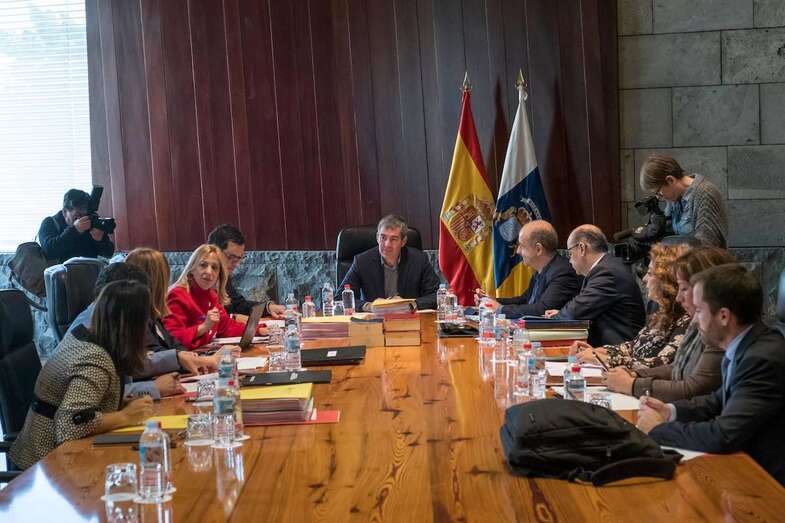 Imagen del Consejo de Gobierno del Ejecutivo autonómico celebrado este martes (Foto TA)